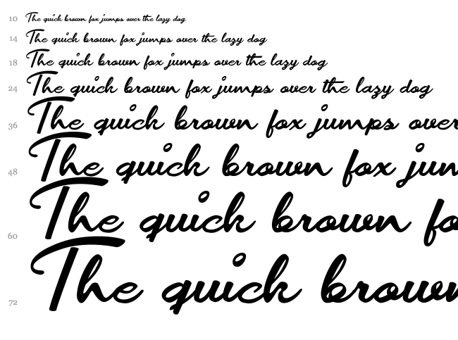 Movie Makers font waterfall
